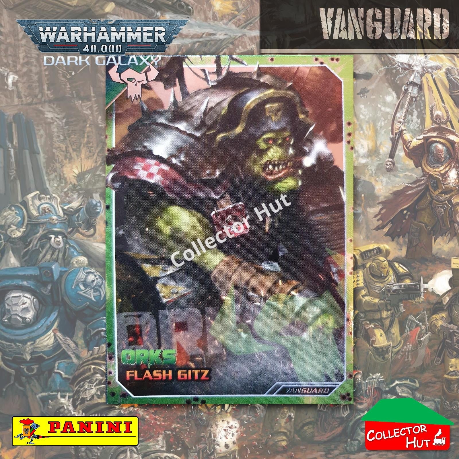 PANINI Warhammer 40,000 Dark Galaxy Parallel Trading Card Crusade Vanguard Purge