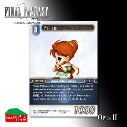Final Fantasy Trading Card Game OPUS II 2 Singles You Choose
