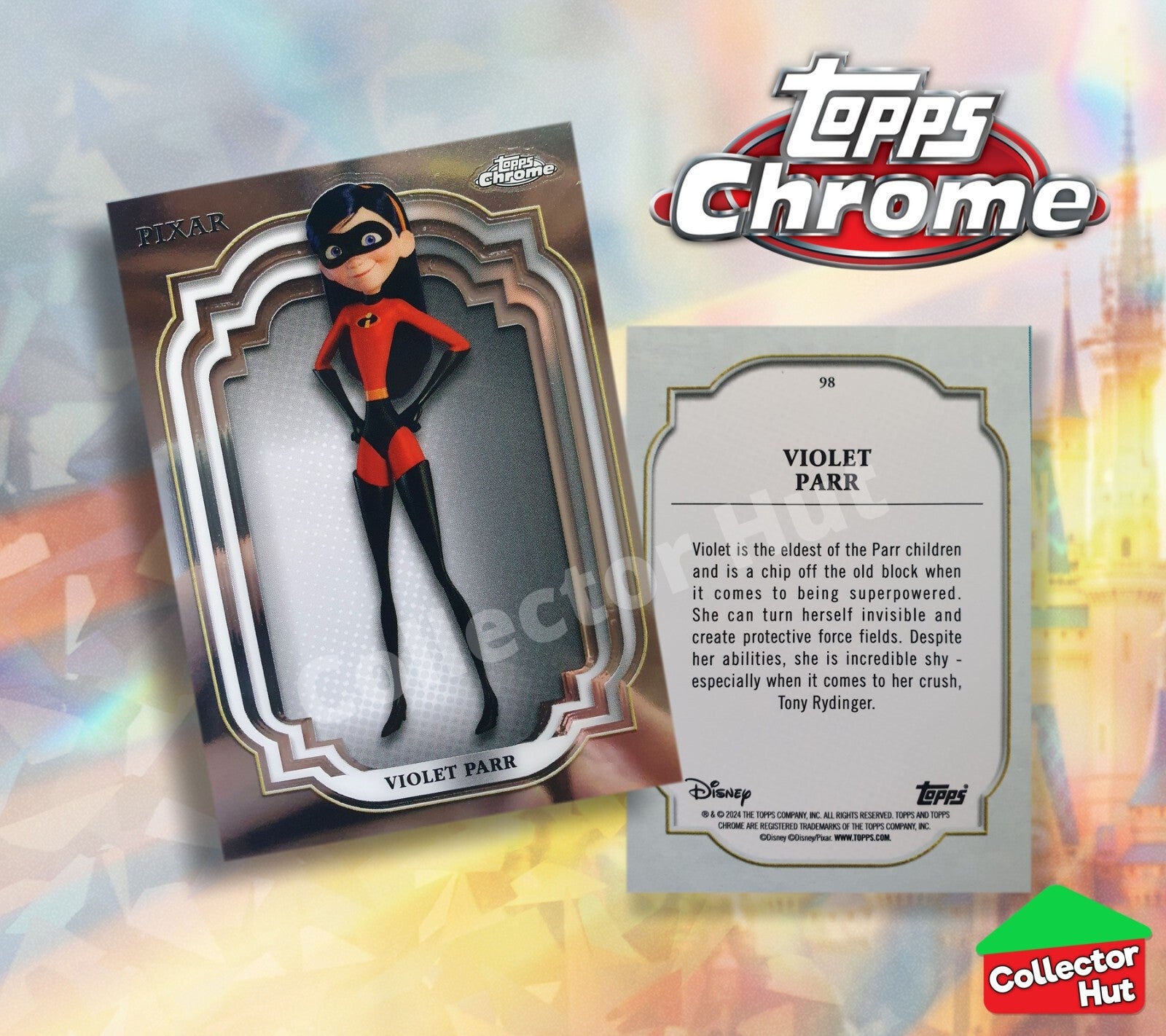 Disney Topps Chrome 2024 Base Cards 1-200 Pick Singles to Complete Your Set