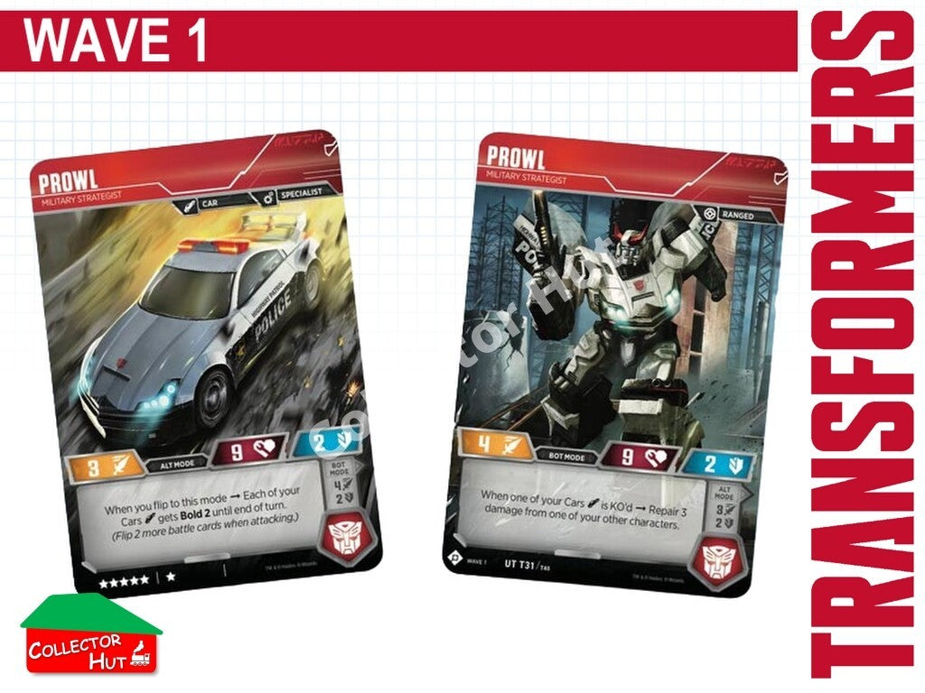 Transformers TCG CHARACTER Trading Cards All Waves