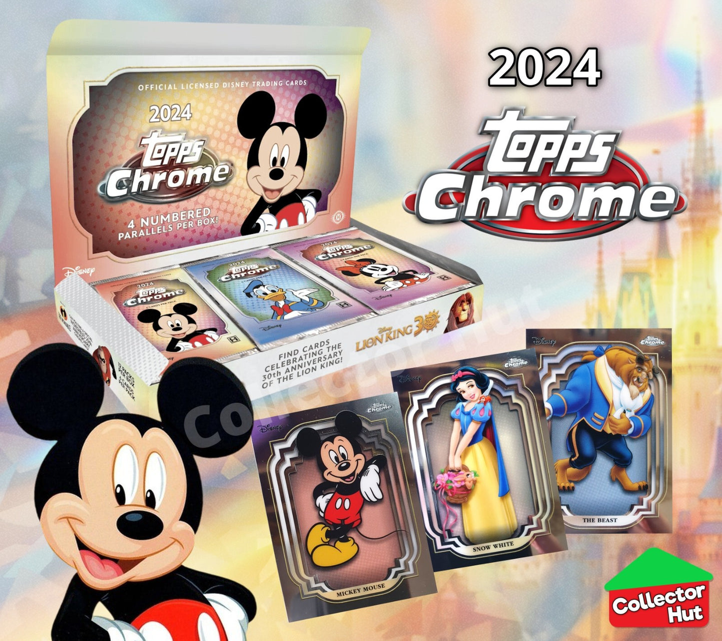 Disney Topps Chrome 2024 Base Cards 1-200 Pick Singles to Complete Your Set