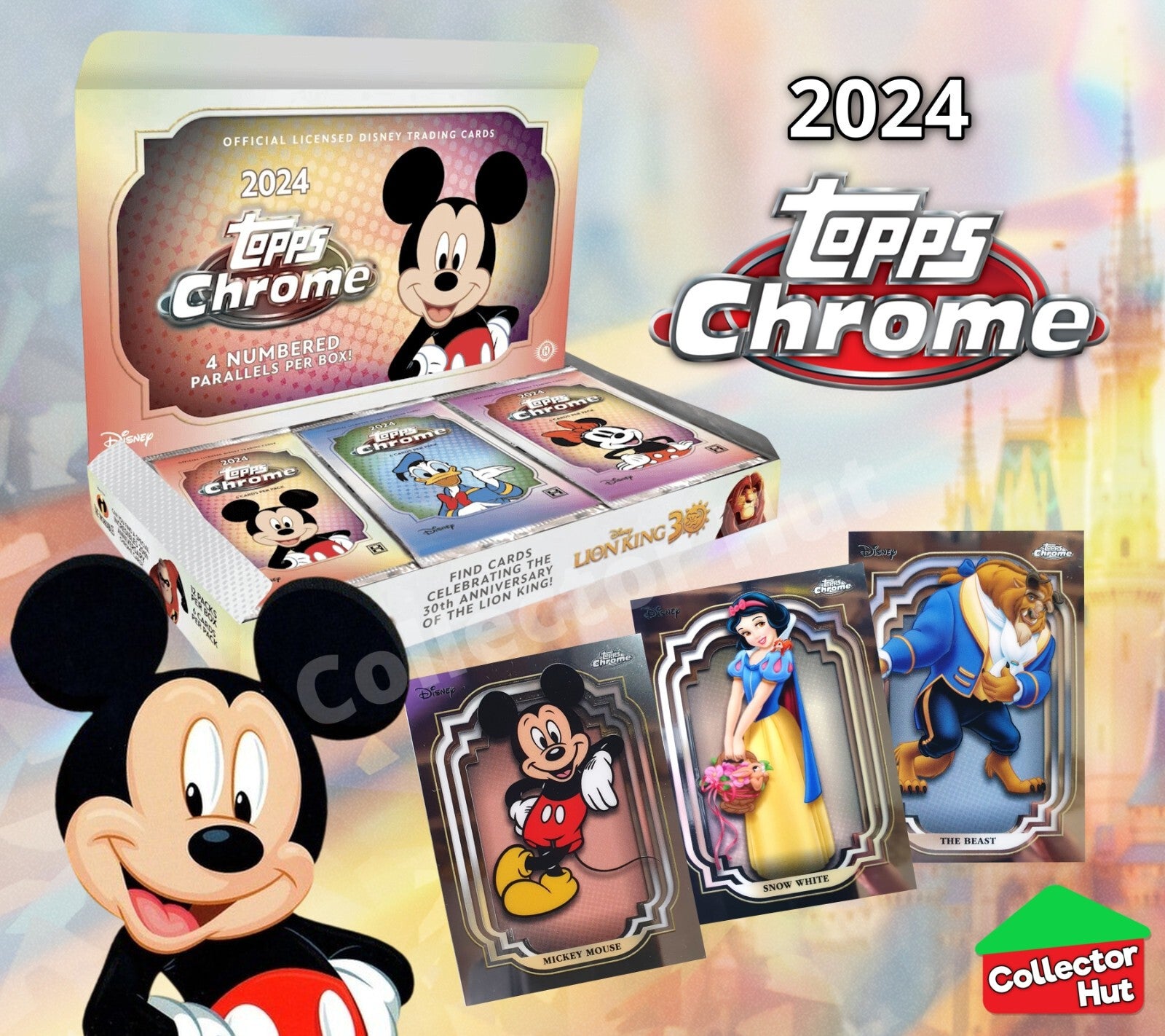 Disney Topps Chrome 2024 Base Cards 1-200 Pick Singles to Complete Your Set