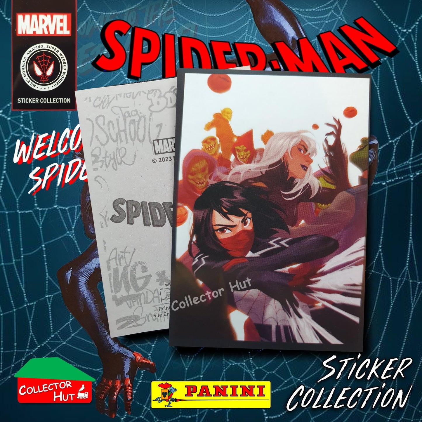 Panini Spider-Man Spider-Verse 2023 Collection Sticker Singles #1-163 & F1-30