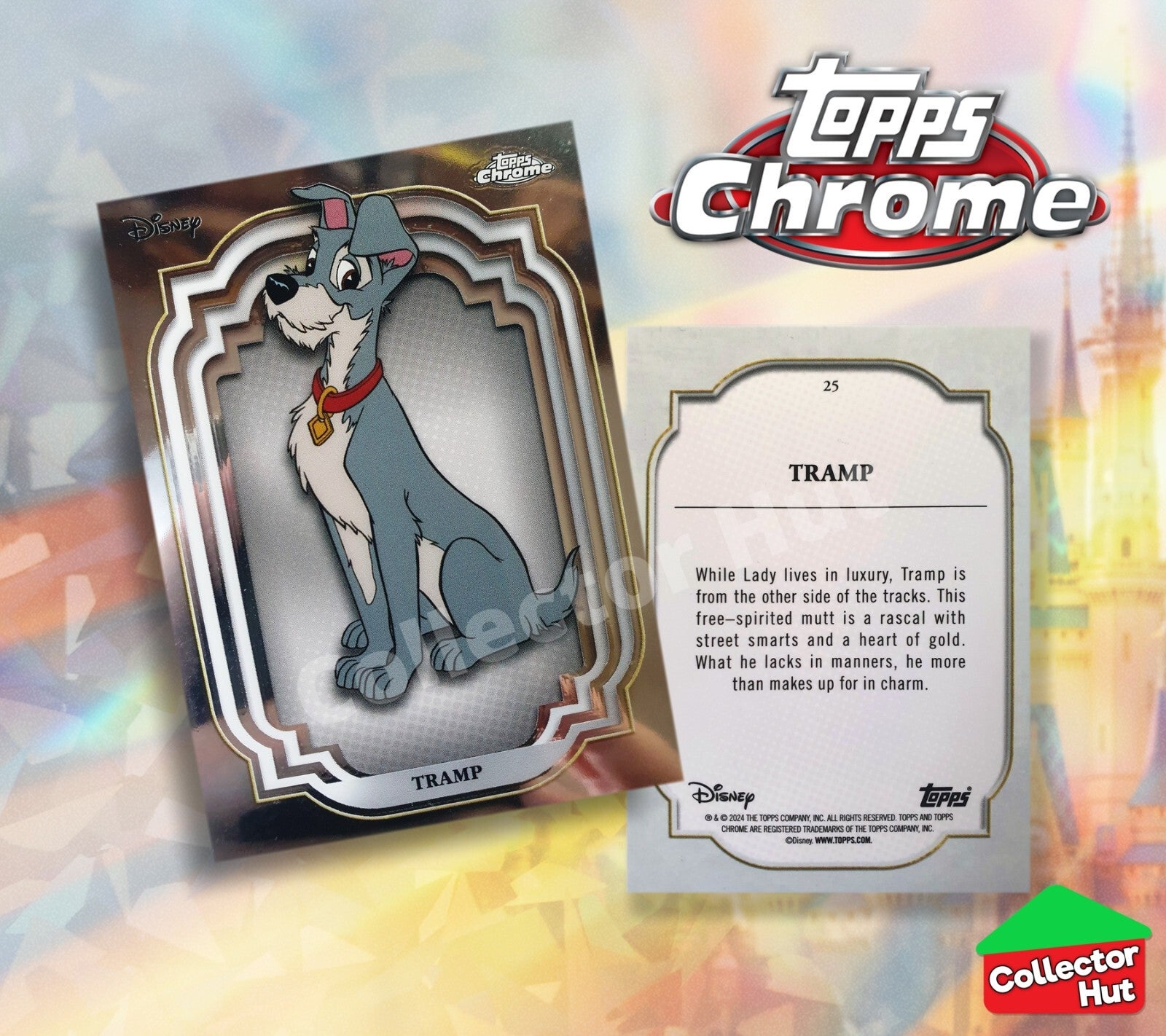 Disney Topps Chrome 2024 Base Cards 1-200 Pick Singles to Complete Your Set
