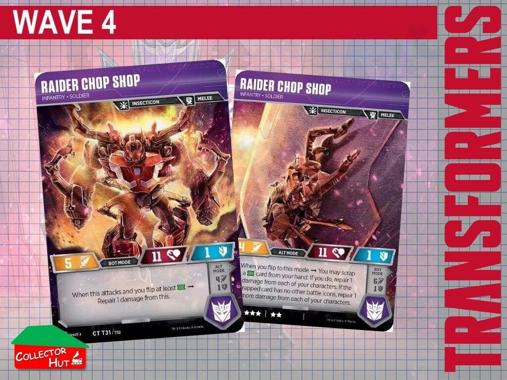 Transformers TCG CHARACTER Trading Cards All Waves