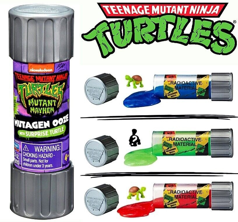 Teenage Mutant Ninja Turtles Mutant Mayhem Mutagen Ooze Canister Slime CHOOSE!