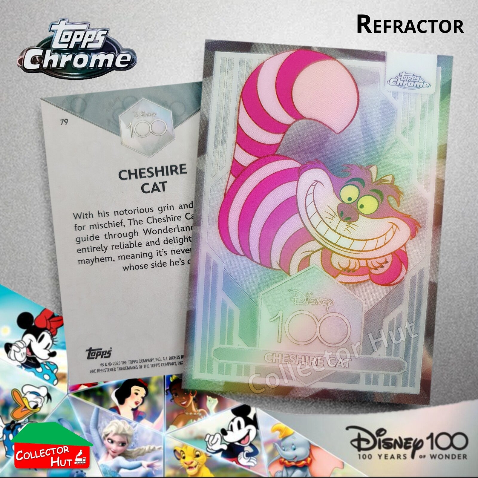 Disney 100 Topps Chrome 2023 REFRACTOR Cards 1-100 Pick Singles