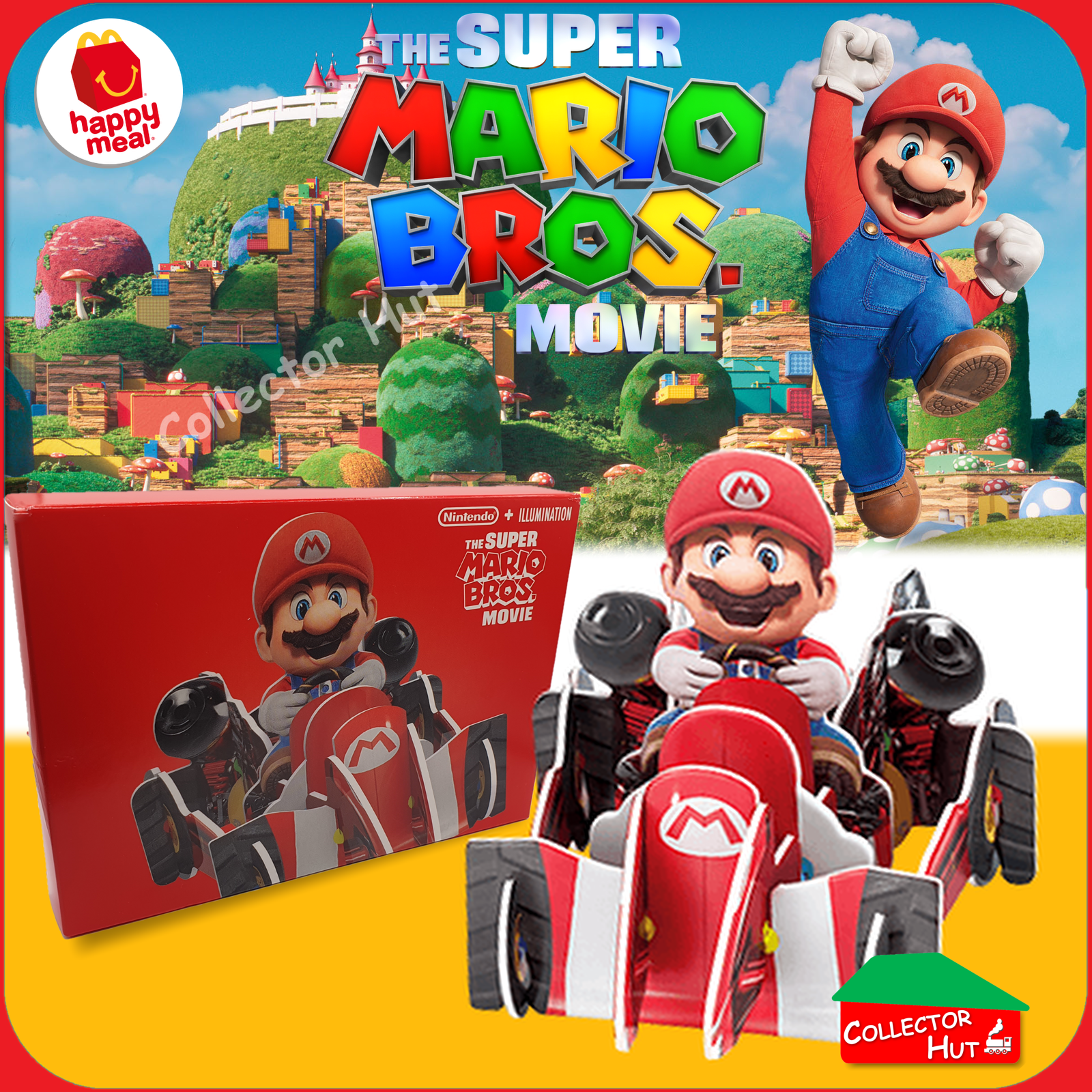 McDonald's Happy Meal Super Mario Bros Movie 2023 3D Build Kits
