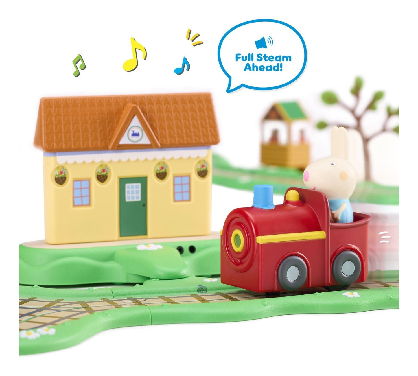 Peppa Pig Whizz Around Clickety Clack Train Set Motorised Vehicles Track Toys