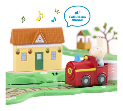 Peppa Pig Whizz Around Clickety Clack Train Set Motorised Vehicles Track Toys