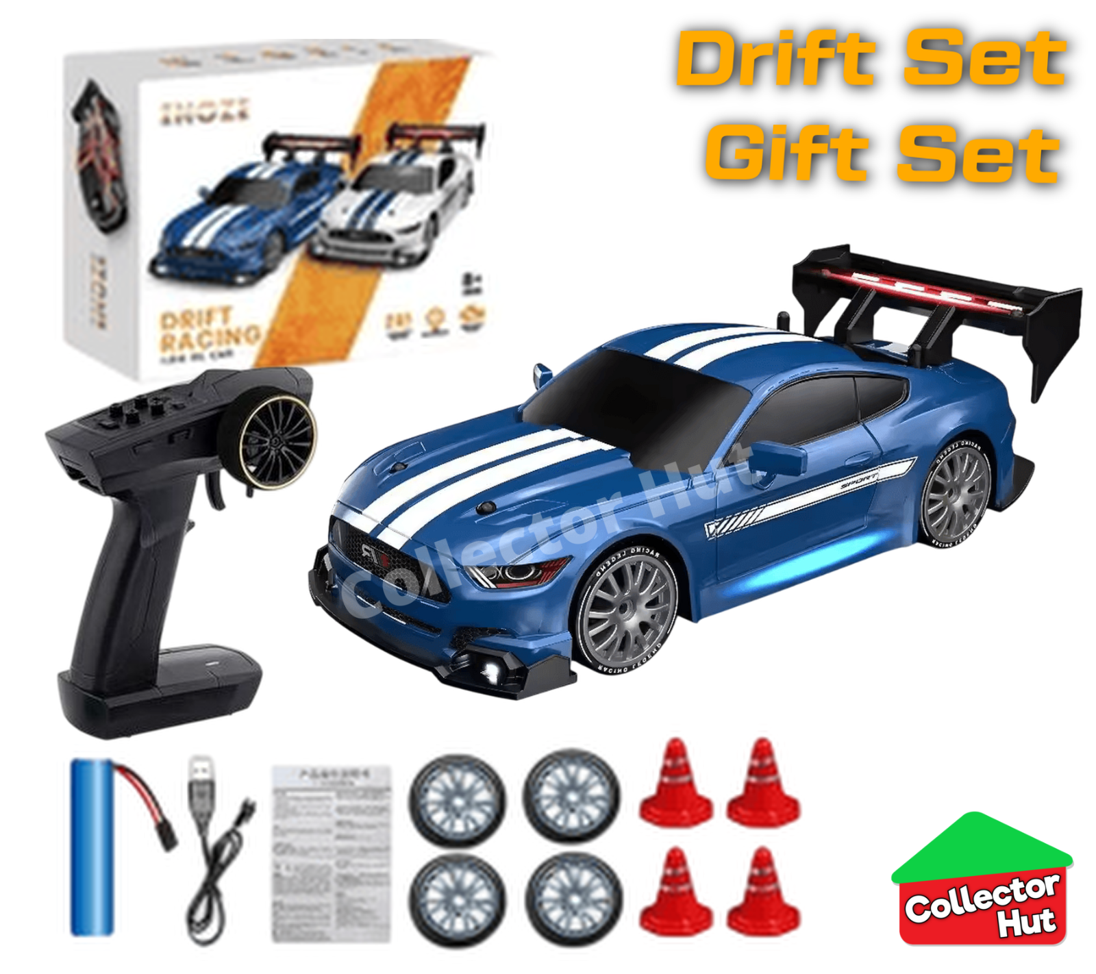 Drift RC Car 1:24 Scale High Speed Remote Control 4WD 2.4Ghz GIFT BOXED