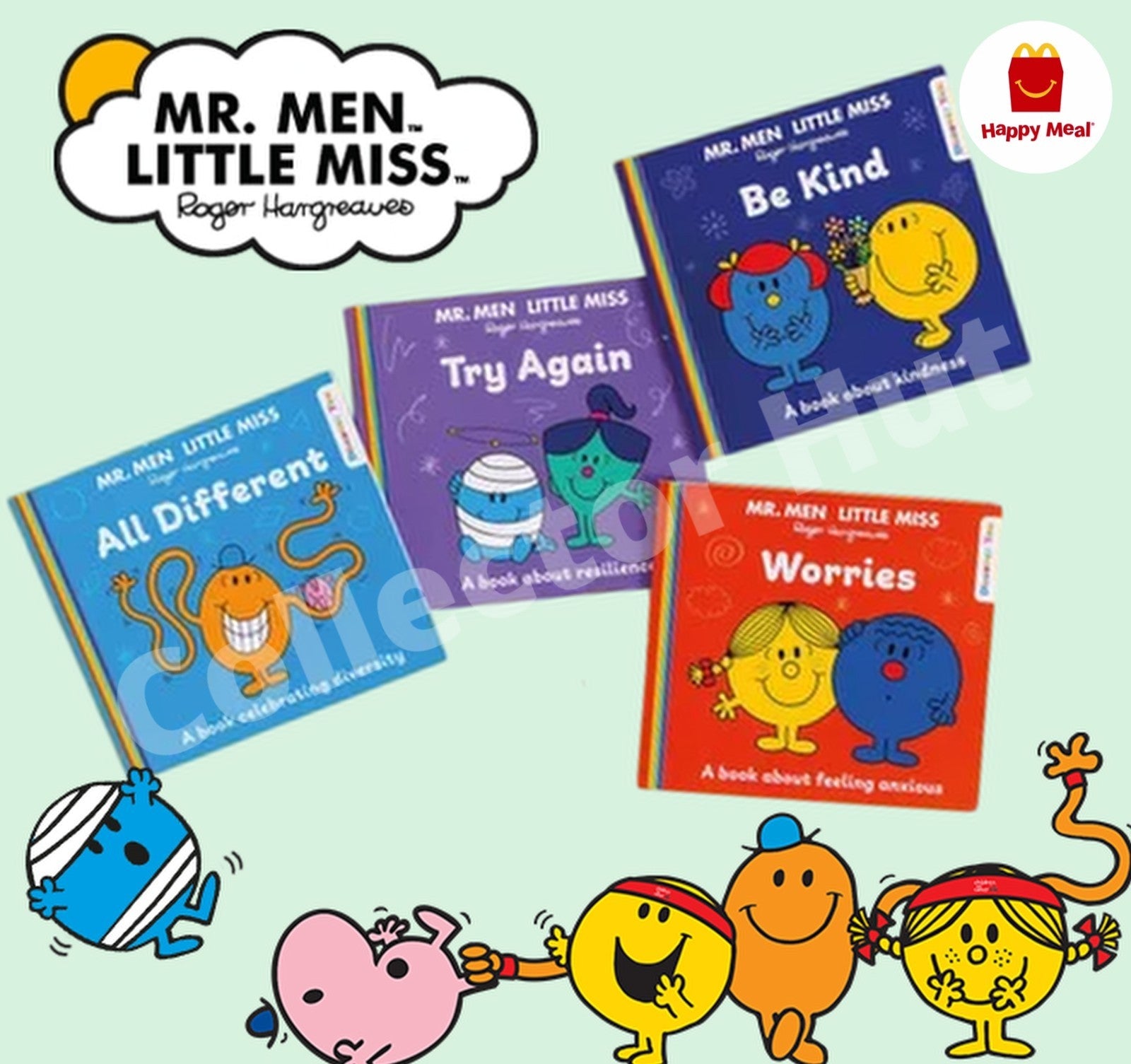 McDonalds Happy Meal Mr Men Little Miss Happy Readers Books