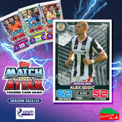TOPPS MATCH ATTAX SPFL 2022/23 #163-264 Choose Your Card