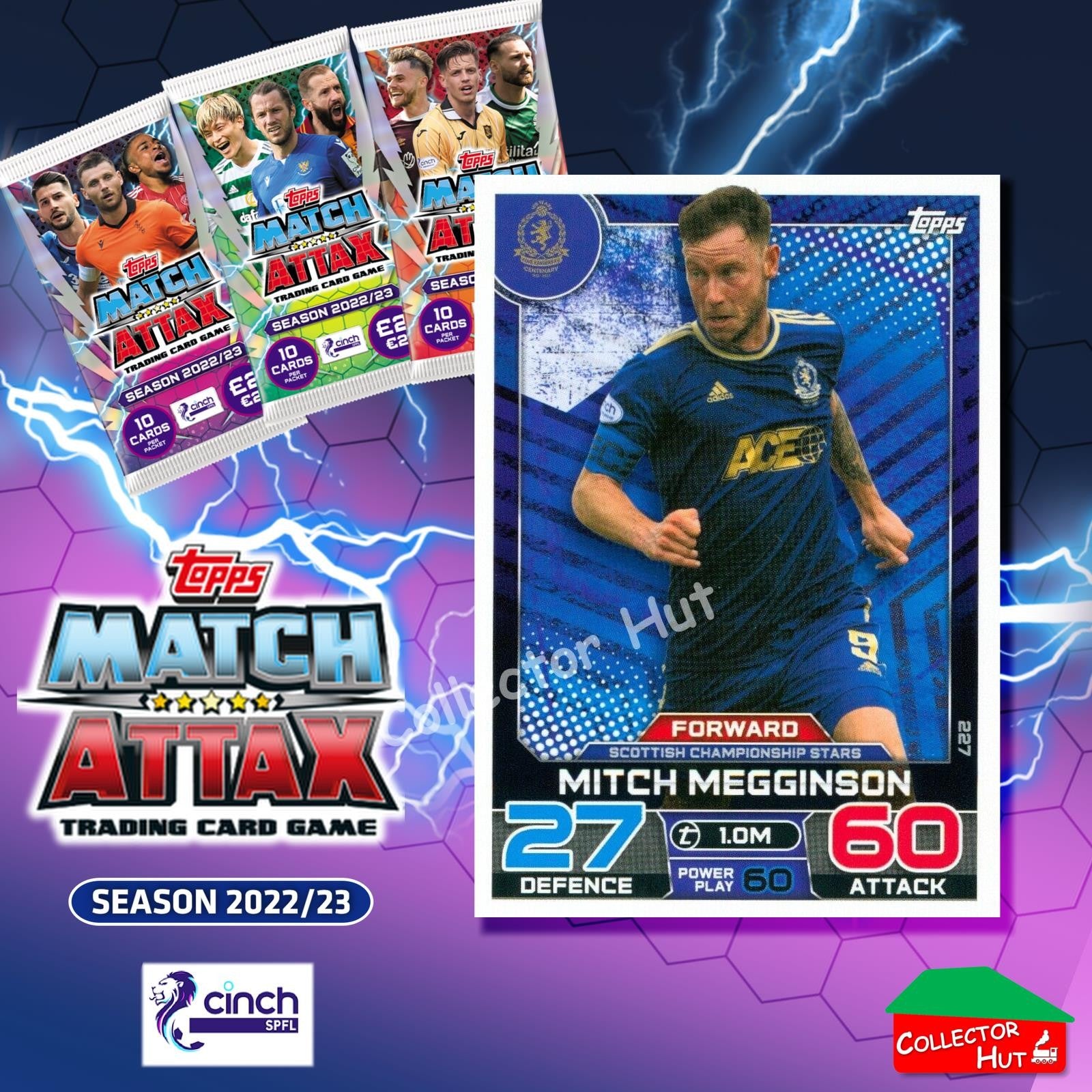 TOPPS MATCH ATTAX SPFL 2022/23 #163-264 Choose Your Card