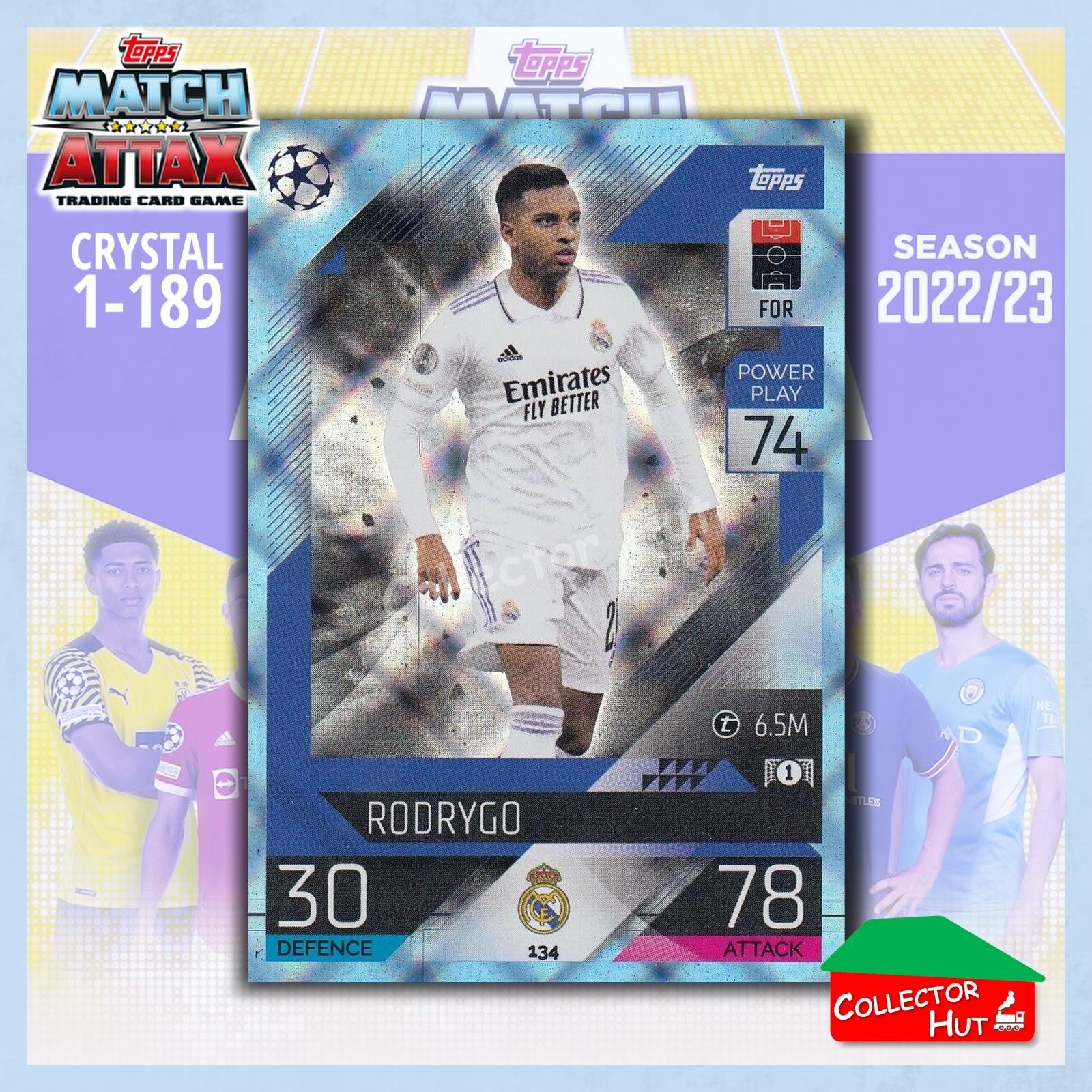 Topps Match Attax Europa Champions League 2022/23 Crystal Parallel Cards 1-189