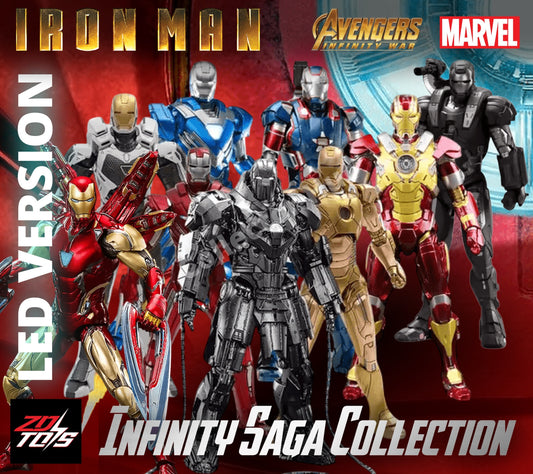 Iron Man Marvel Action Figures 1:10 Scale Avengers Infinity Saga LED VERSION