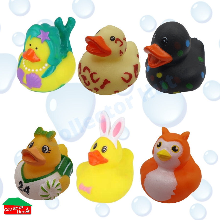 Novelty Rubber Ducks 5cm Assorted Characters Designs Henbrandt