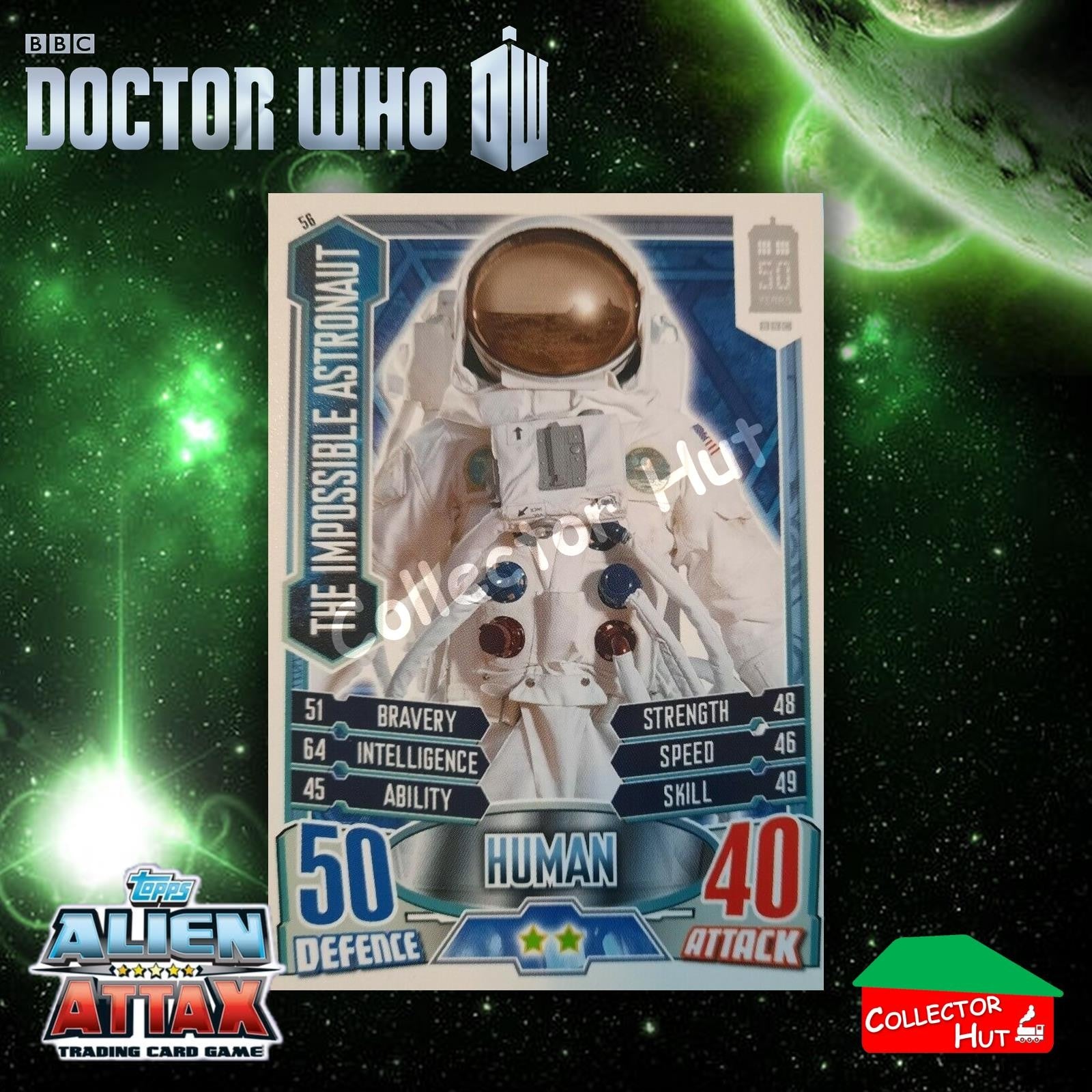 Topps Doctor Who Alien Attax 50th Anniversary Edition Companion Timeless Cards