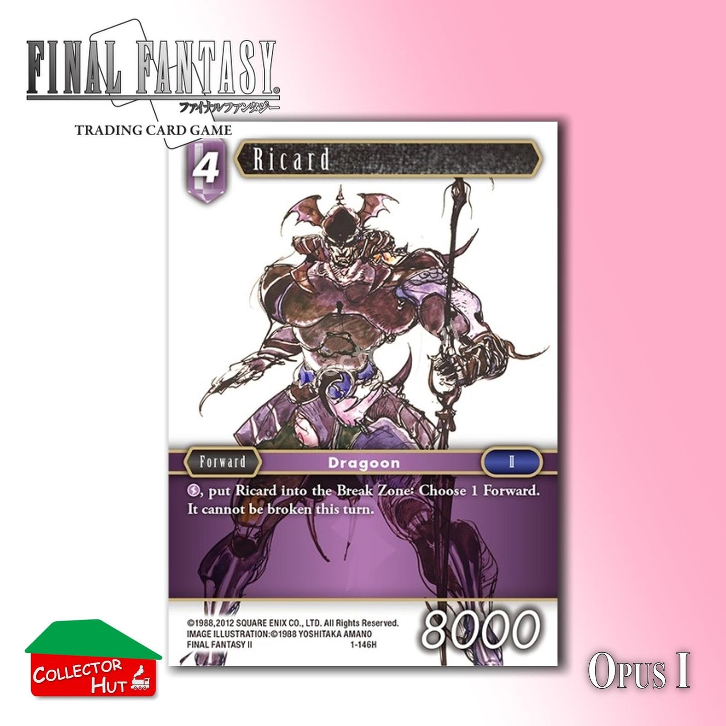 Final Fantasy Trading Card Game OPUS I Singles You Choose