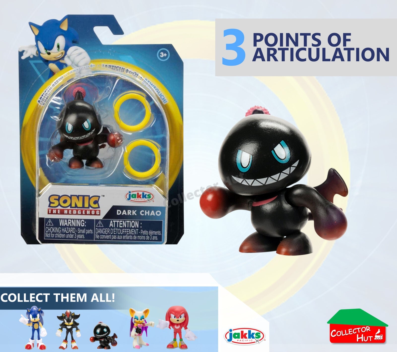 Sonic the Hedgehog Figures 2.5" JAKKS Posable Collectible CHOOSE YOUR CHARACTER