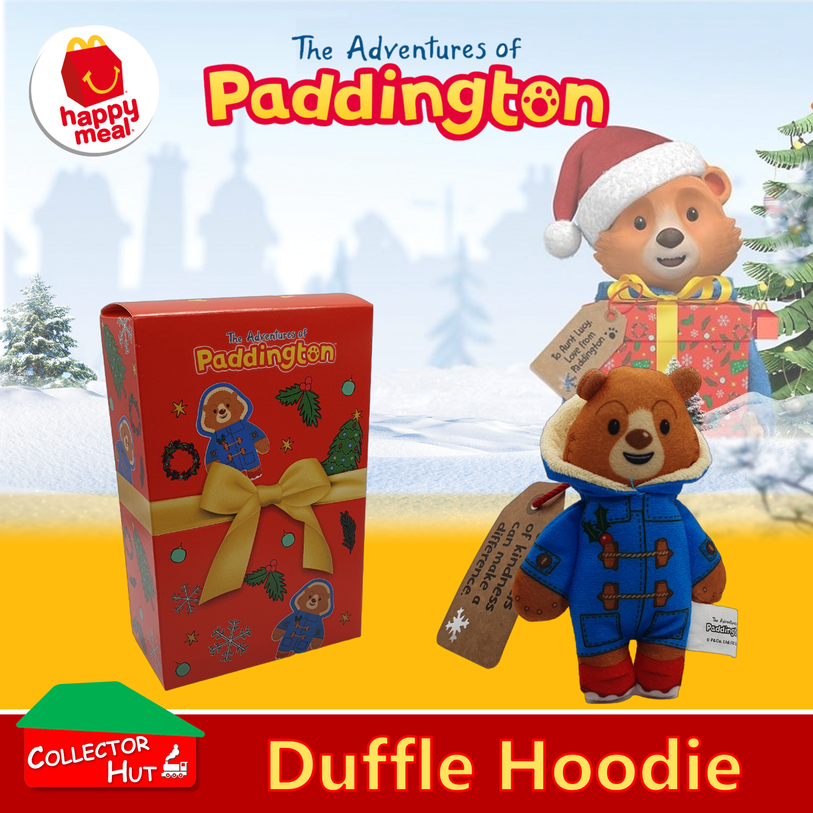 McDonald's Happy Meal The Adventures of Paddington 2023 Christmas Plush Toys