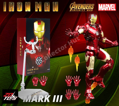 Iron Man Marvel Action Figures 1:10 Scale Avenger Infinity Saga MK 1-85 ZD Toys