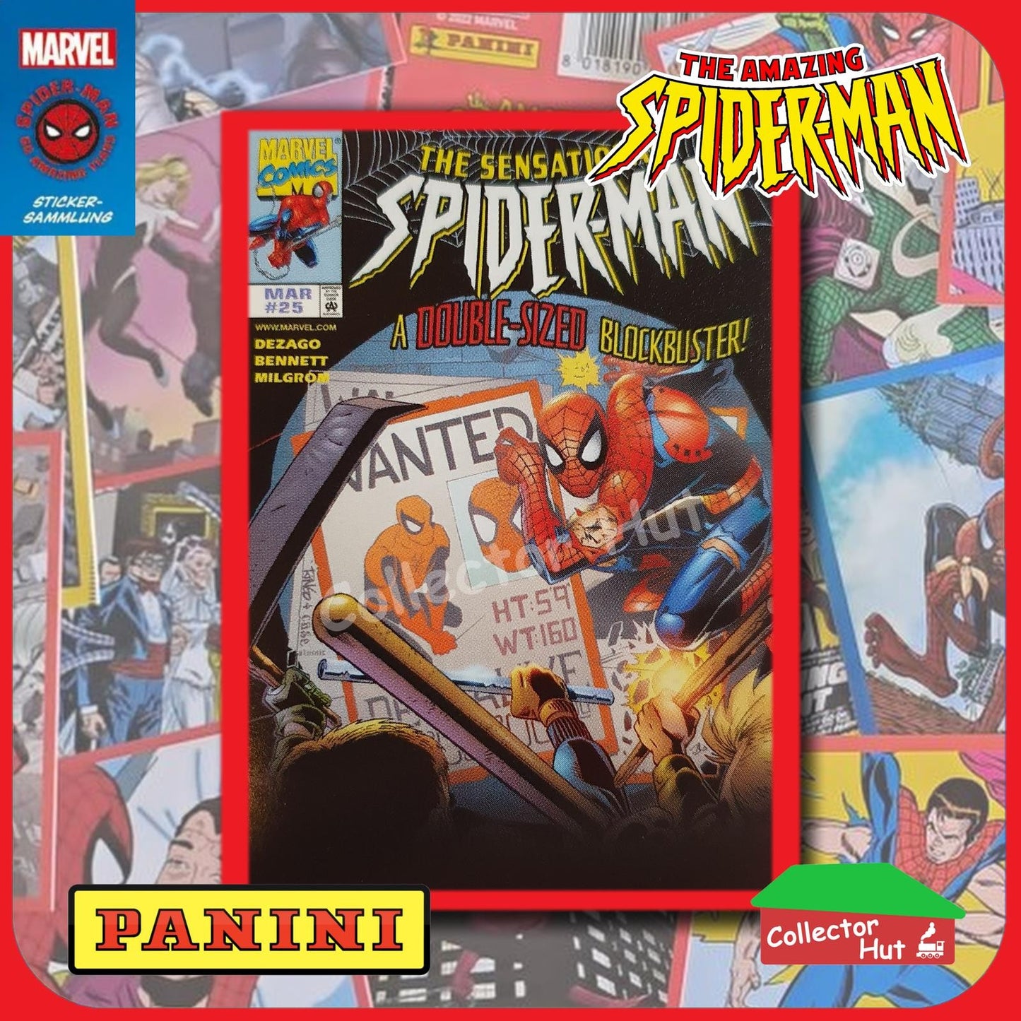 Panini The Amazing Spider-Man 60th Anniversary Sticker Collection Singles