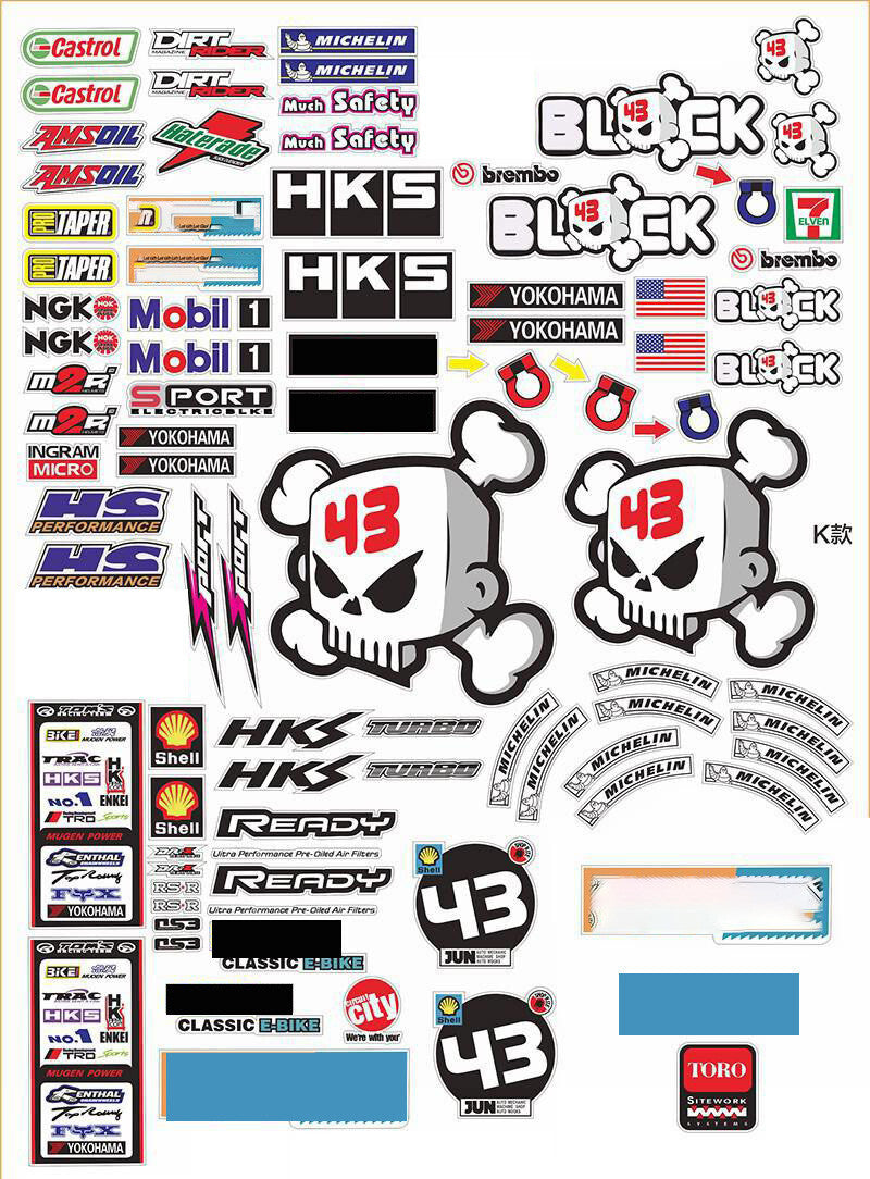 RC Models Car Truck Sticker Sets Accessories Upgrades Labels Customise Your Ride