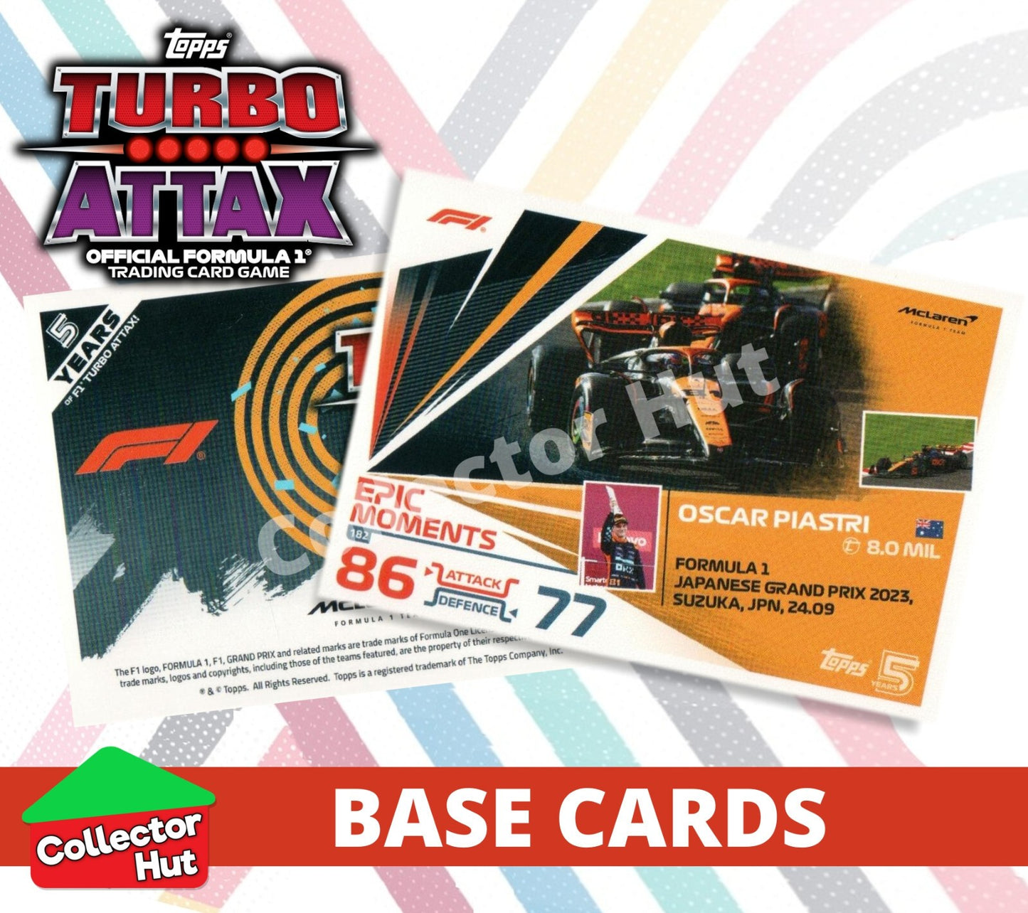 Topps Turbo Attax Formula 1 F1 2024 #167-312 Base Cards YOU CHOOSE