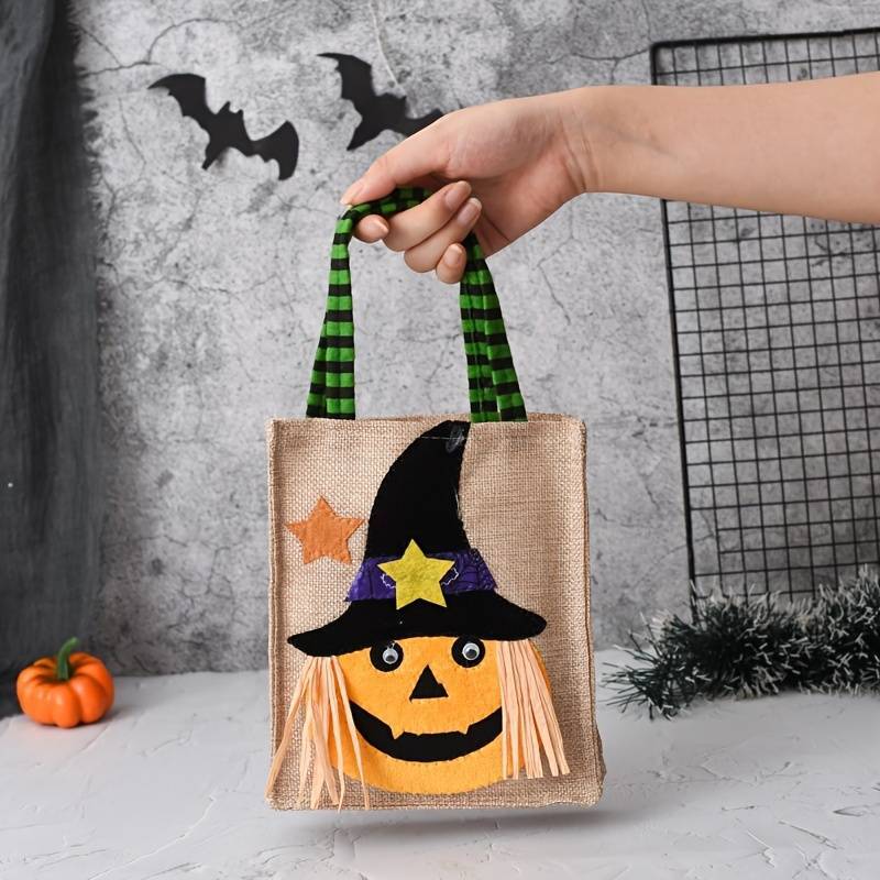 Halloween Novelty Tote Trick or Treat Bags Fabric Sewn Choose a Pattern