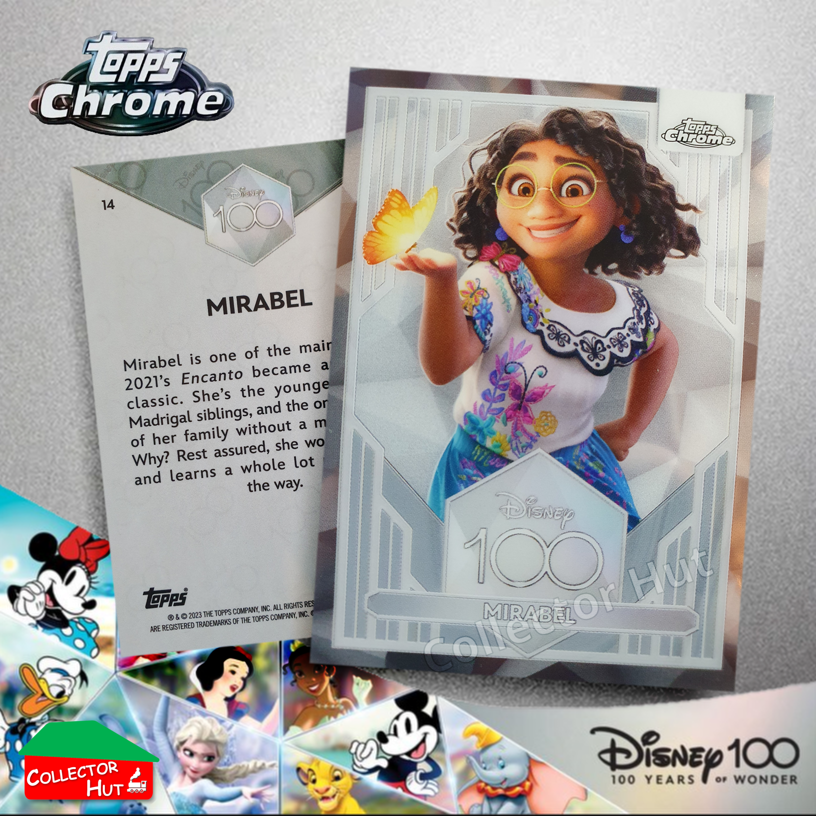 Disney 100 Topps Chrome 2023 Base Cards 1-100 Pick Singles to Complete Your Set