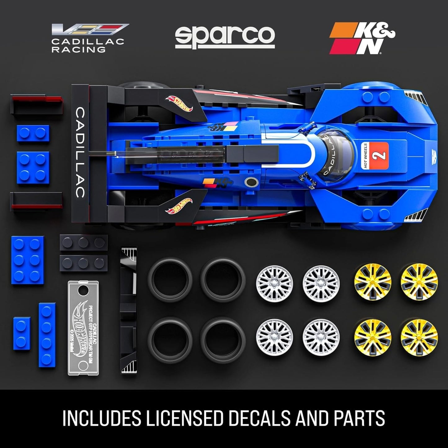 Mattel Brick Shop Hot Wheels SPEED Cadillac Project GT Hyper Car 1:32 Model Kit