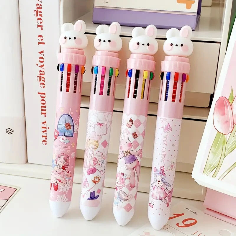 Novelty Ballpoint Pens 10 Colour MULTI-PACKS 4pcs 6pcs for Children