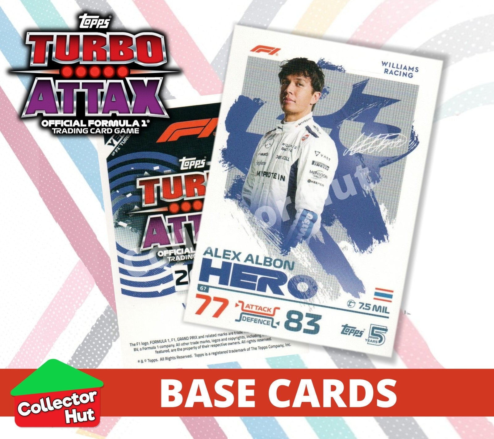 Topps Turbo Attax Formula 1 F1 2024 #1-166 Base Cards YOU CHOOSE