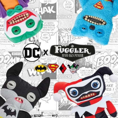 Fuggler x DC Justice League Batman Joker Superman Harley Ugly Plush Toys