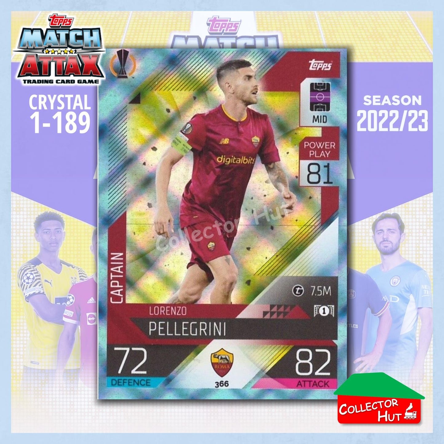 Topps Match Attax Europa Champions League 2022/23 Crystal Parallel Cards 190-387