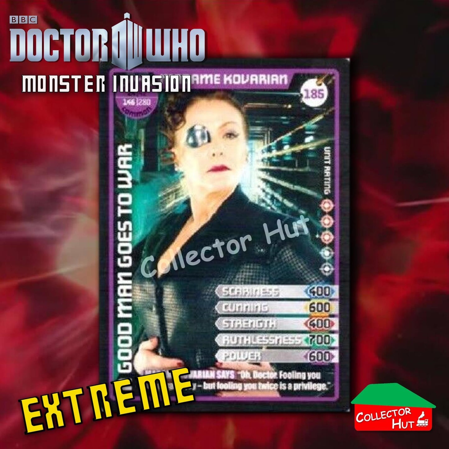DOCTOR WHO Monster Invasion EXTREME Cards 166-344 New Fresh & Sleeved YOU CHOOSE