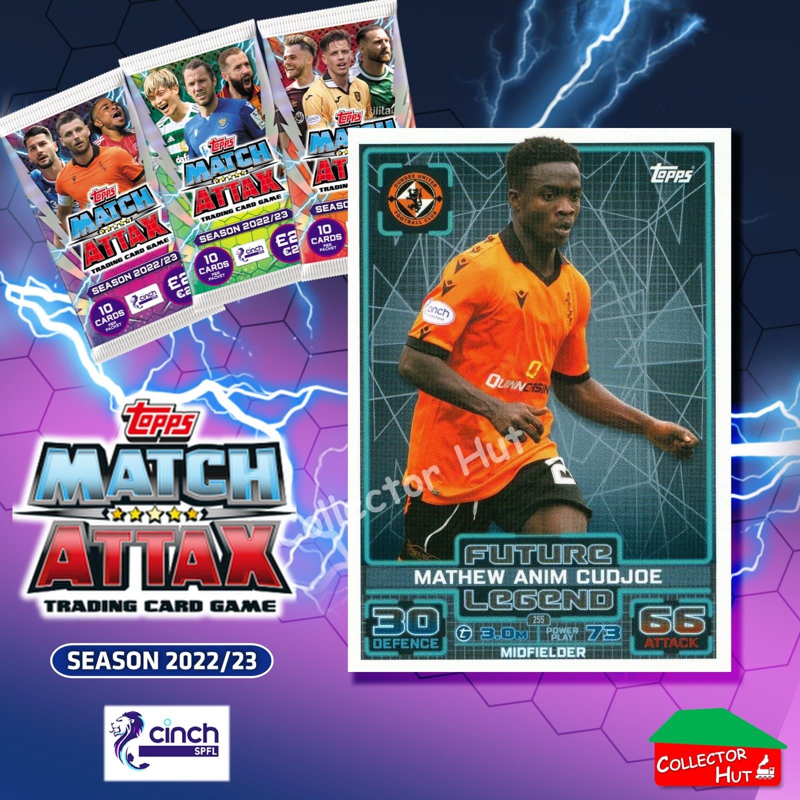 TOPPS MATCH ATTAX SPFL 2022/23 #163-264 Choose Your Card