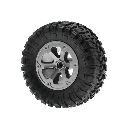 RC Model Wheels Tyres 5mm Hub 73mm x 32mm 38g 4pcs Set Car Truck MN99