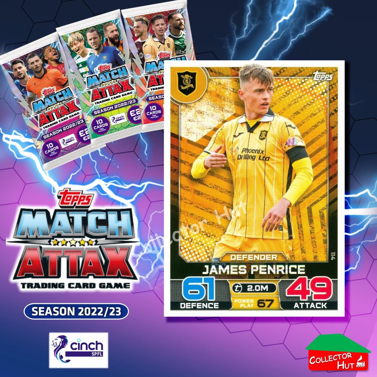 TOPPS MATCH ATTAX SPFL 2022/23 #1-162 Choose Your Card