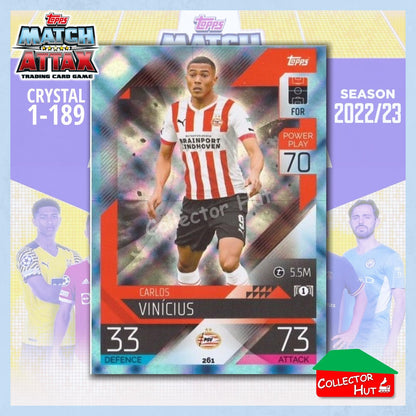 Topps Match Attax Europa Champions League 2022/23 Crystal Parallel Cards 190-387