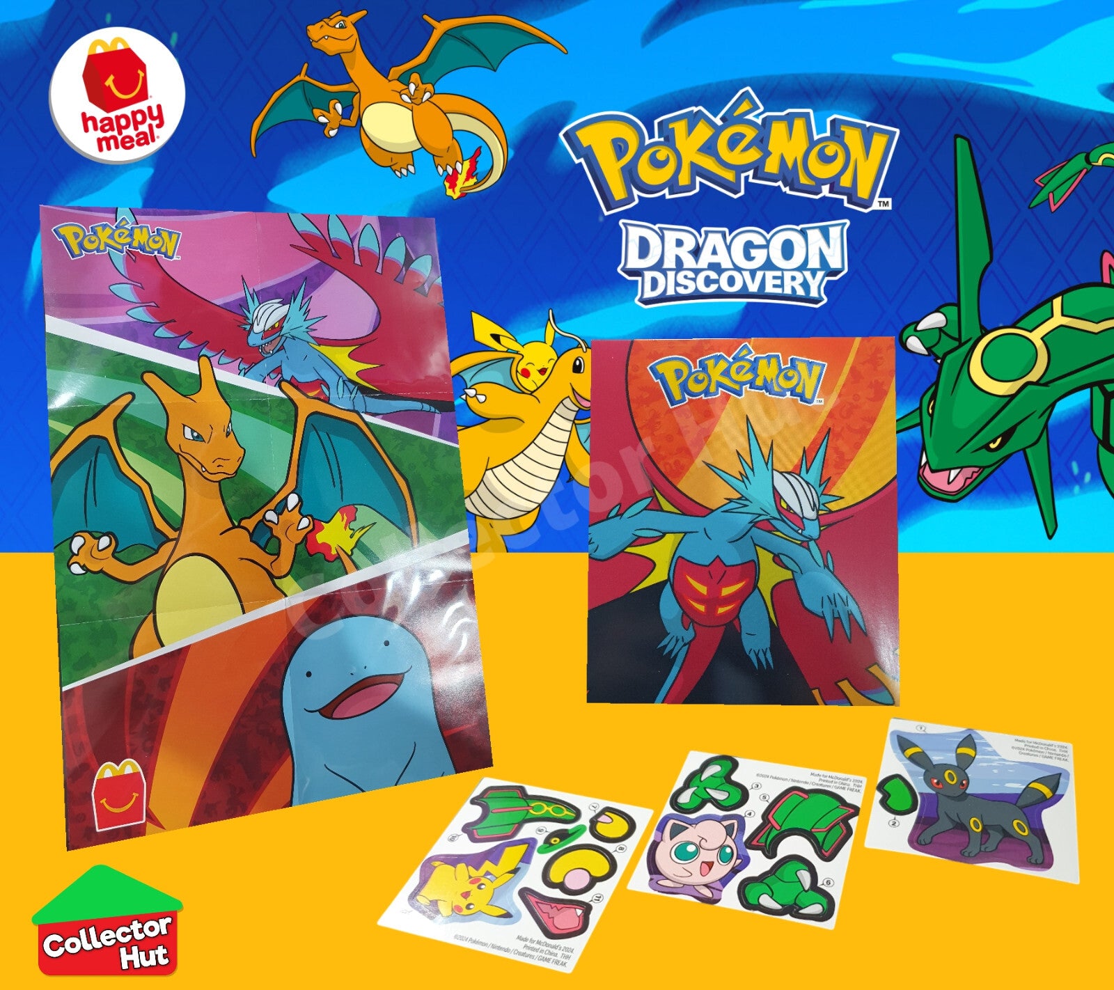 McDonalds Pokémon 2025 Dragon Discovery Card Collection Happy Meal