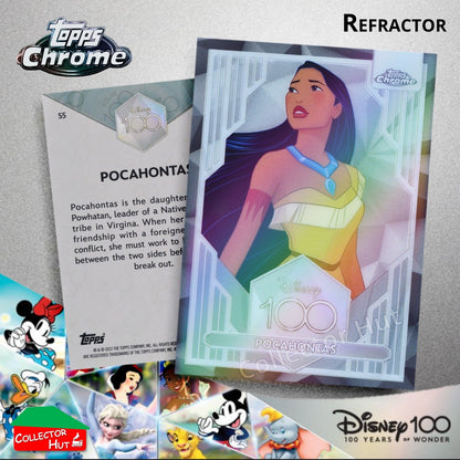 Disney 100 Topps Chrome 2023 REFRACTOR Cards 1-100 Pick Singles
