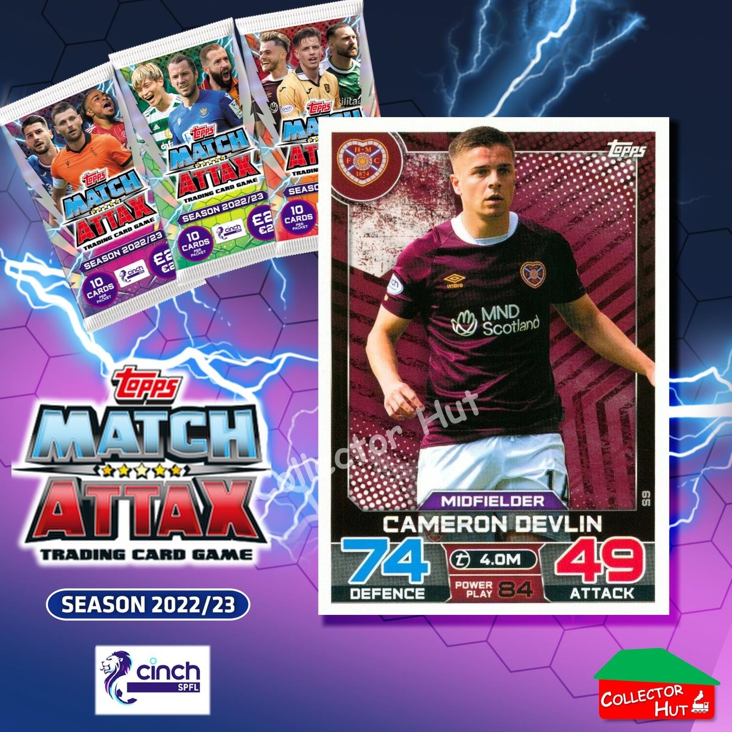 TOPPS MATCH ATTAX SPFL 2022/23 #1-162 Choose Your Card