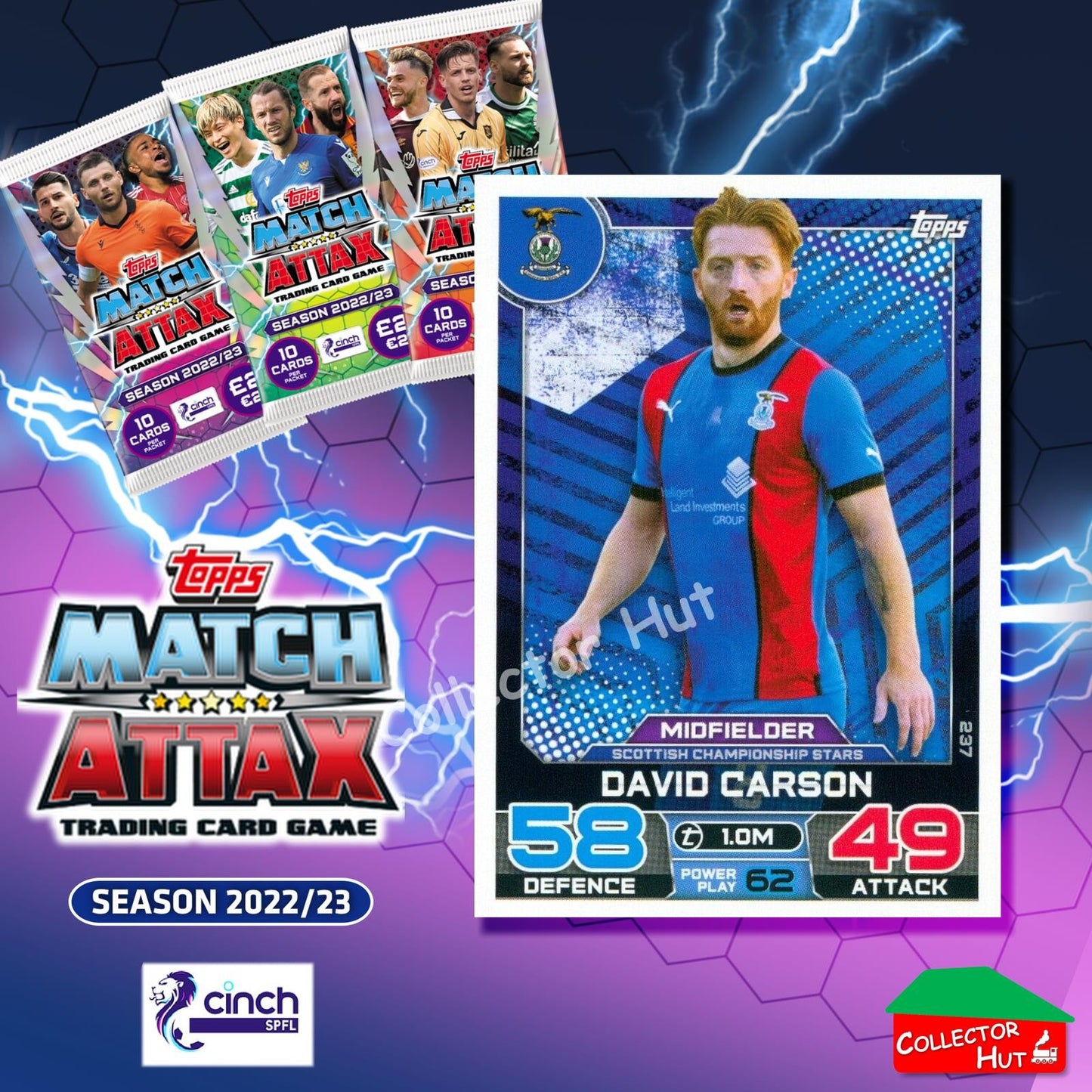 TOPPS MATCH ATTAX SPFL 2022/23 #163-264 Choose Your Card