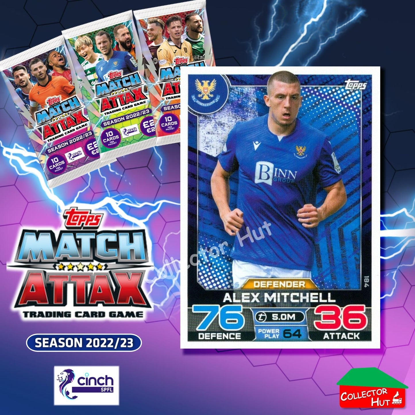 TOPPS MATCH ATTAX SPFL 2022/23 #163-264 Choose Your Card