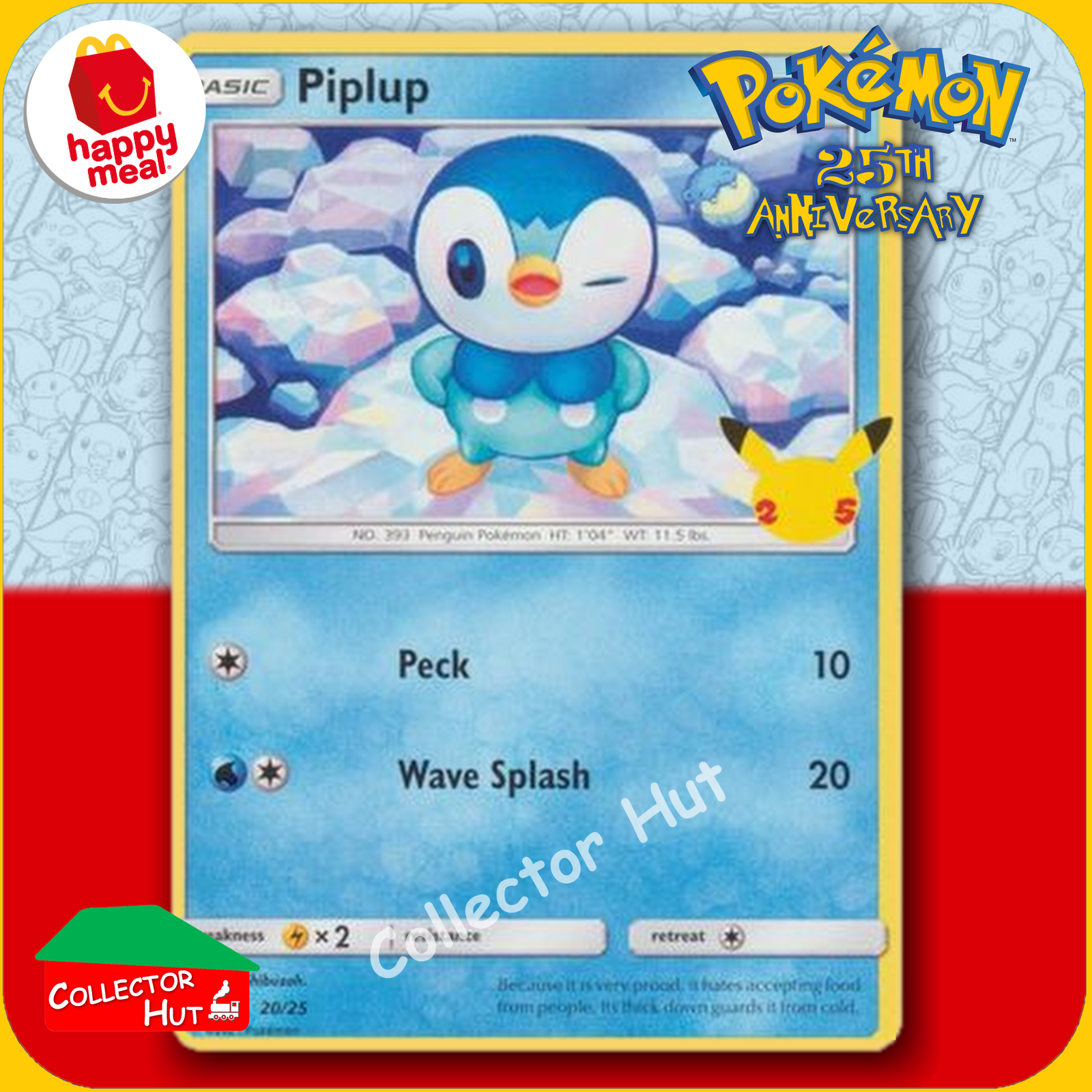 McDonald's Happy Meal 2021 Pokémon 25th Anniversary Trading Cards You Choose