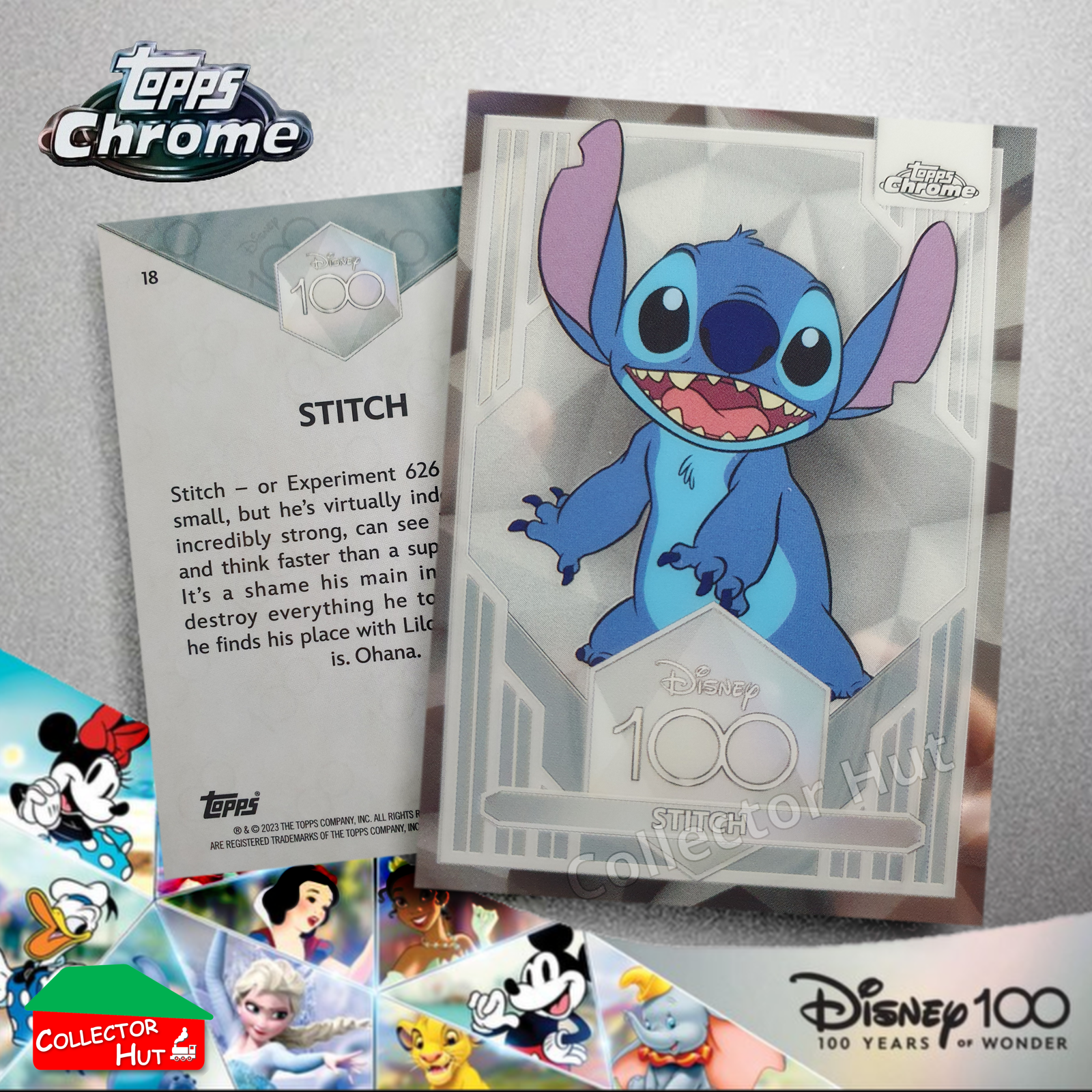 Disney 100 Topps Chrome 2023 Base Cards 1-100 Pick Singles to Complete Your Set