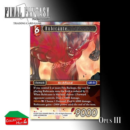 Final Fantasy Trading Card Game OPUS III 3 FOIL CARDS You Choose