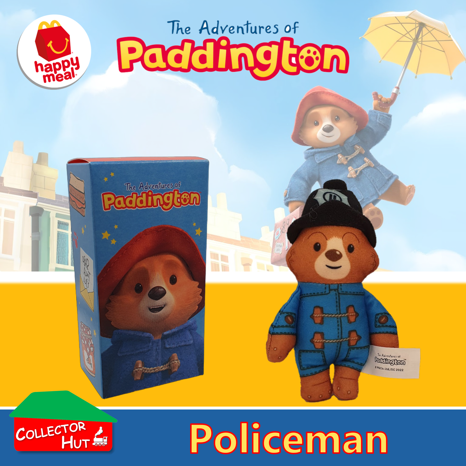 McDonald's Happy Meal The Adventures of Paddington 2022 Plush Toys